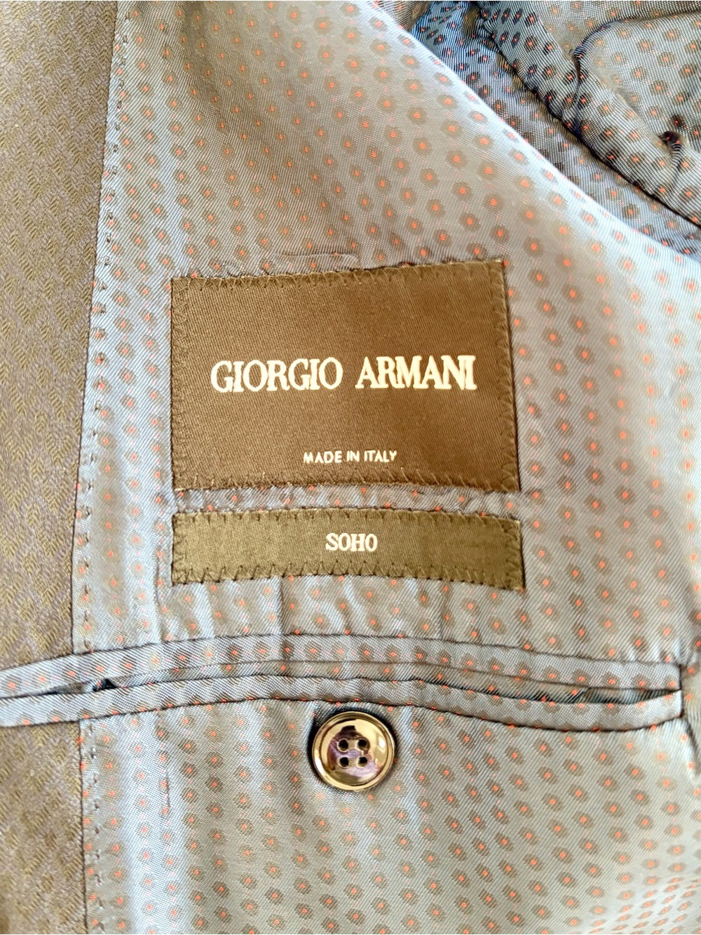 Giorgio Armani Navy Blue SoHo Line Suit 44R - Picture 4 of 15